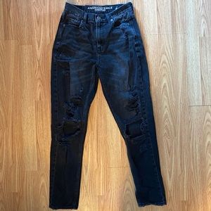 AE black mom jeans.